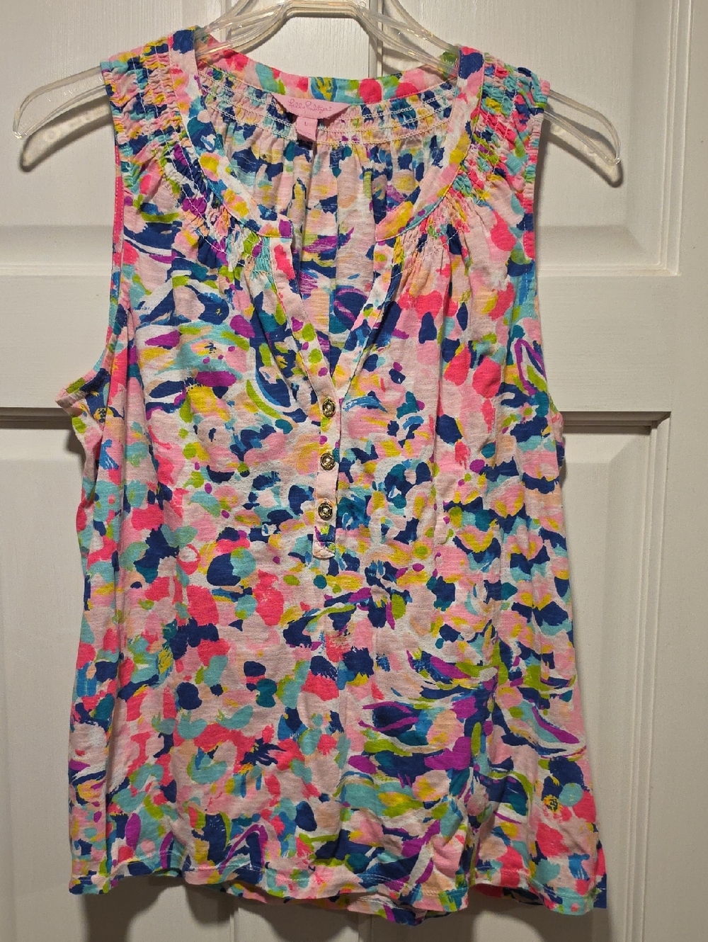 Lilly Pulitzer Multicolor Floral Print Sleeveless Tank